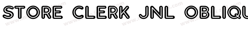 Store Clerk JNL Oblique字体转换